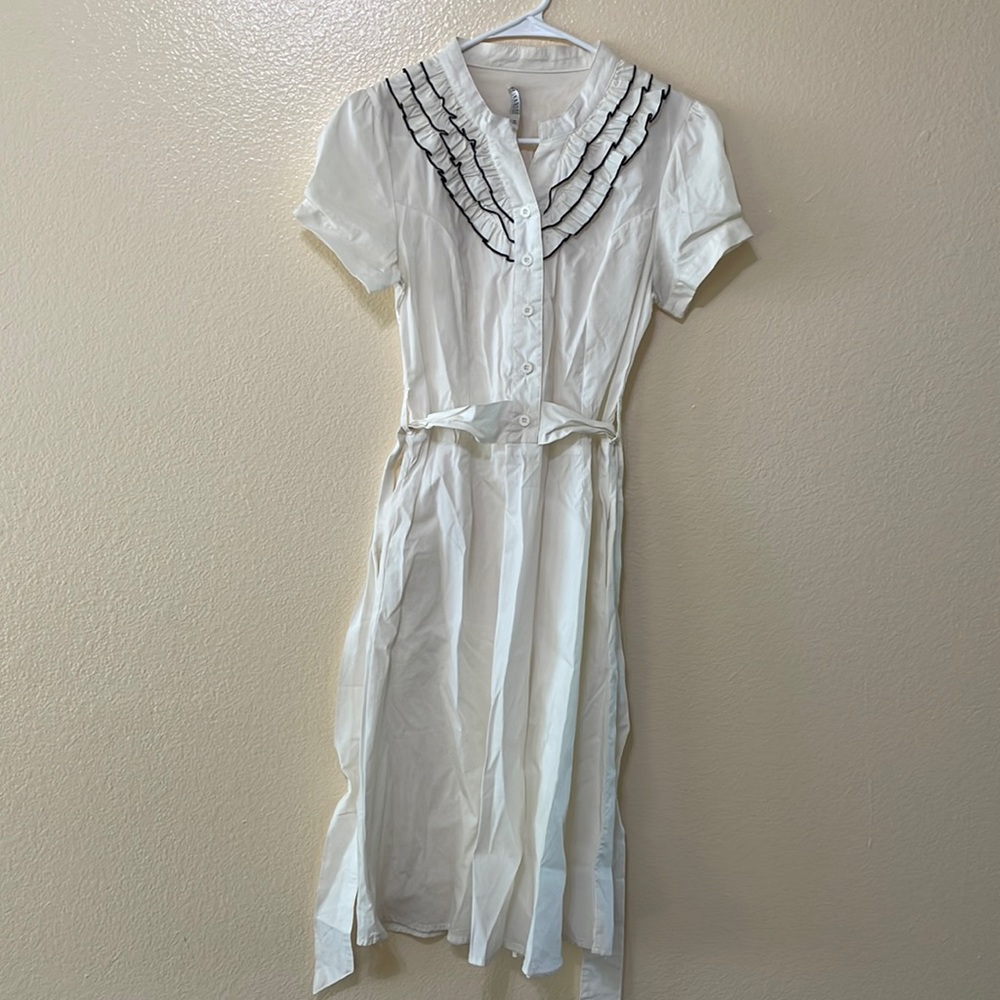 Black white dress
